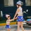 *พร้อมส่ง* ชุดว่ายน้ำ คู่แม่ลูก Icecream Swimsuit