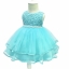 Gd32035 พร้อมส่งจากทไย ชุดเดรสออกงานเด็กสีฟ้าสวยเหมือนภาพ เด็กเล็ก-เด็กโต