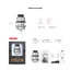 แก้วอะไหล่ Glass Tube for Kylin V3 RTA 25mm 6ml