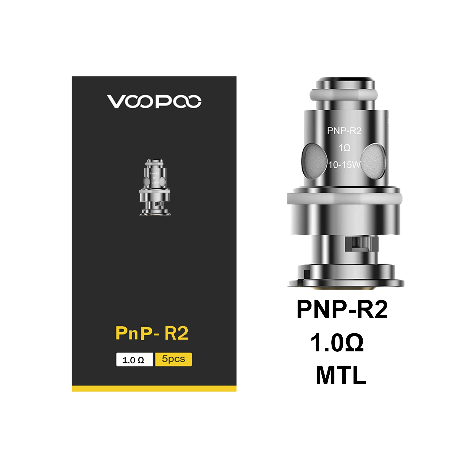 Coil VOOPOO PnP-R2 1.0 ohm for MTL (สามารถใช้ร่วมกับทุกรุ่นที่รองรับคอยล์ PNP)