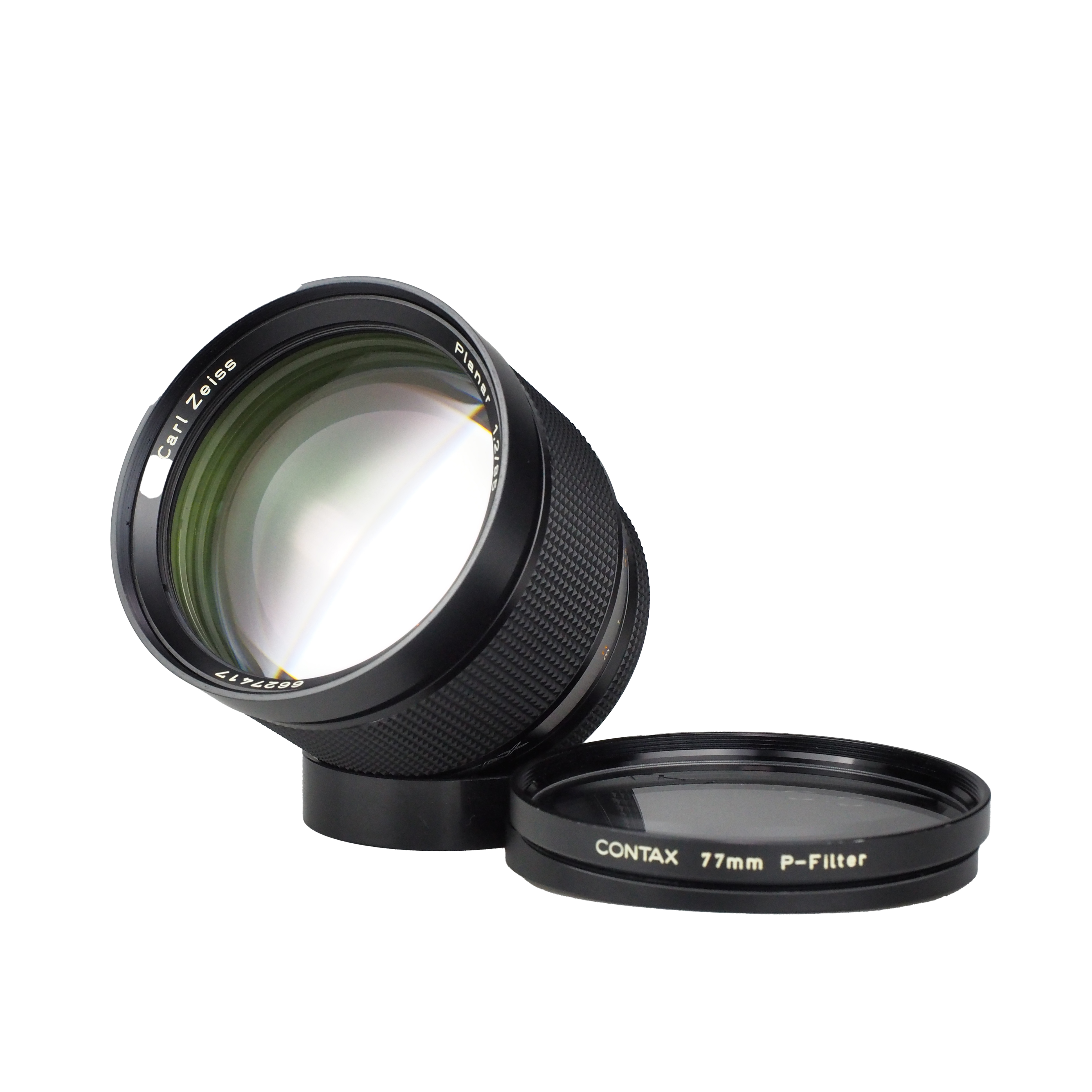 Contax Planar 85mm f1.2 AEG 50th コンタックス Top MINT] CONTAX Carl Zeiss Planar 85mm f/1.2 AEG 50th