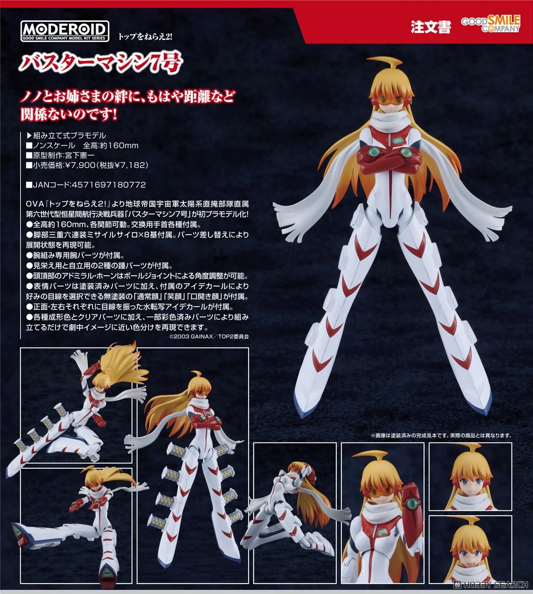 (Preorderปิดรับวันที่ 20/6/2025 )เปิดรับPreorder มัดจำ 500 บาท MODEROID Buster Machine No. 7 (Plastic model)