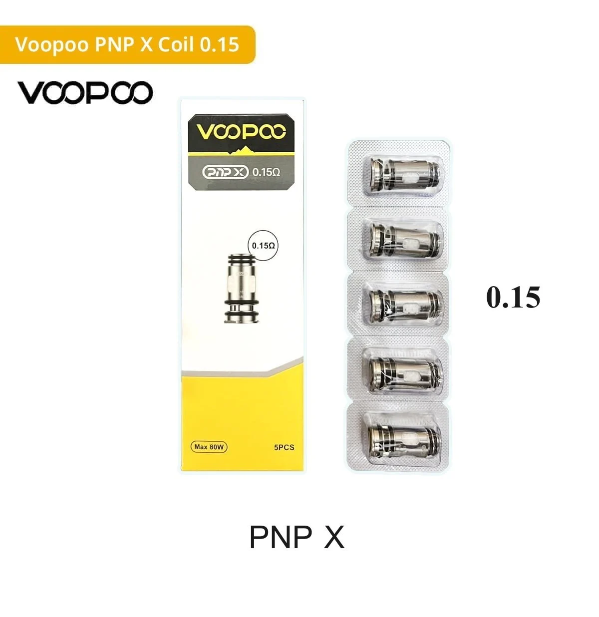 คอยล์ Voopoo PNP X 0.15 ohm
